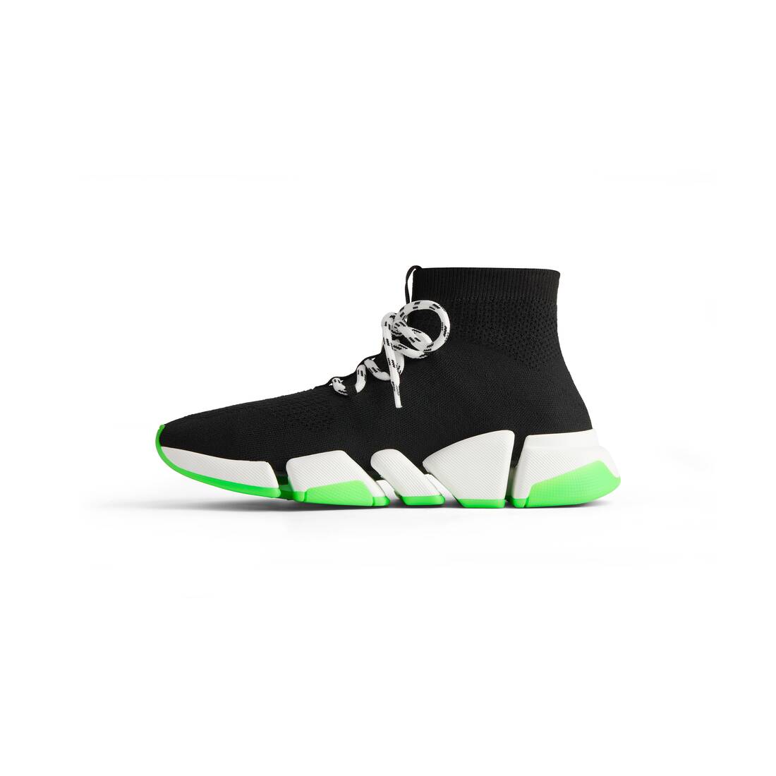 Men’s Speed 2.0 Lace-up Recycled Knit Sneaker  in Black - Image 4